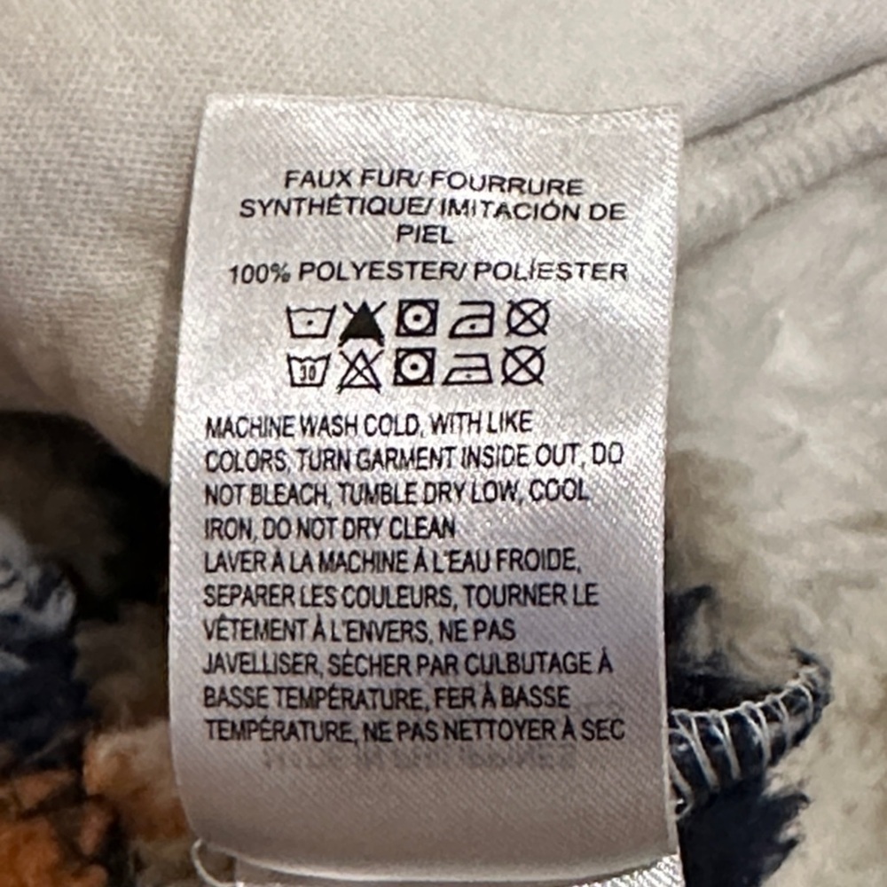 Lucky Brand White and Navy Teddy Jacket​​ - Picture 7 of 7